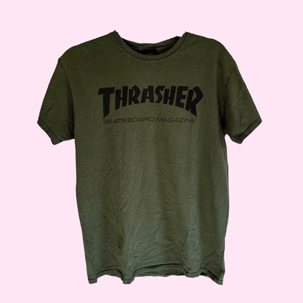 Olive Green Thrasher Shirt